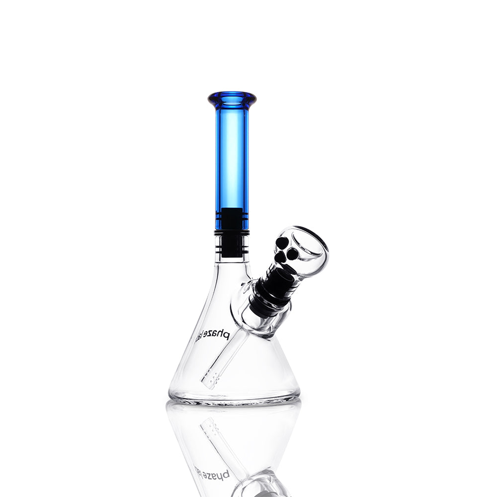 phaze labs modular magnetic bong with light cobalt mouthpiece right angle