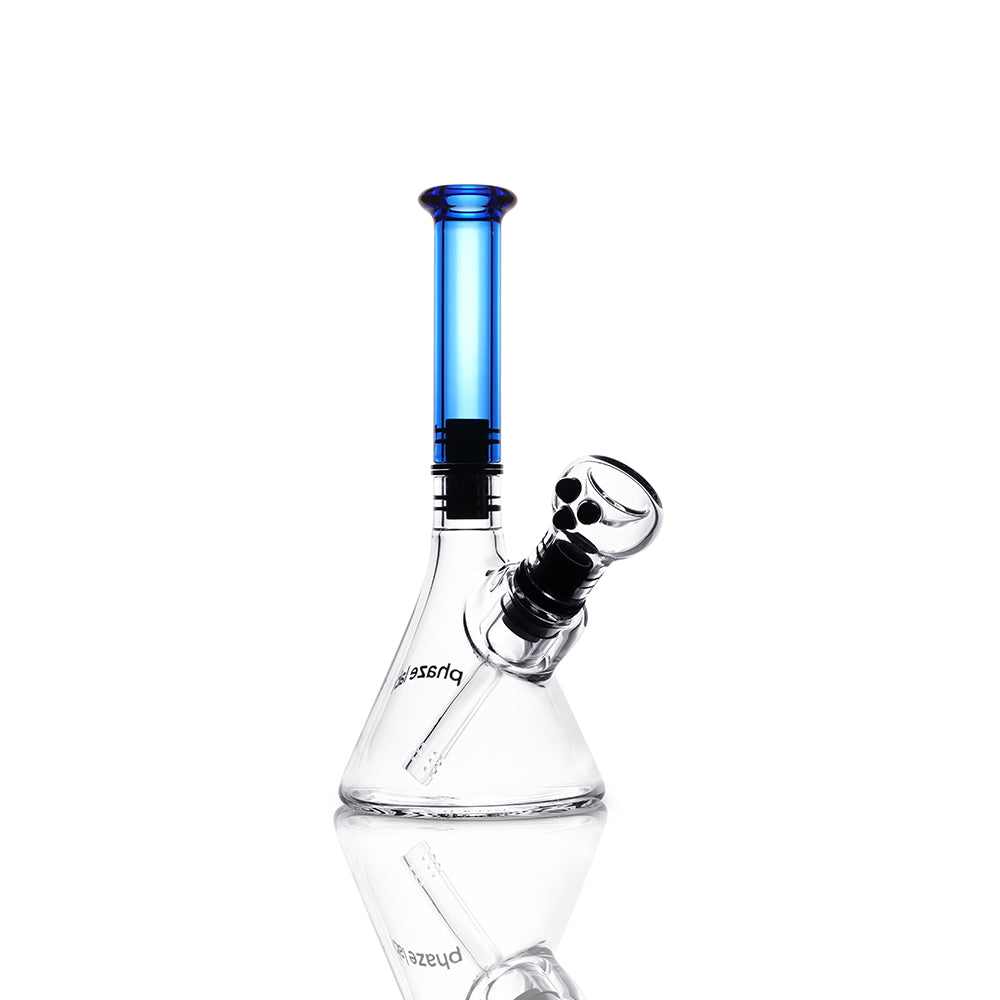 modular magnetic waterpipe with light cobalt color neck