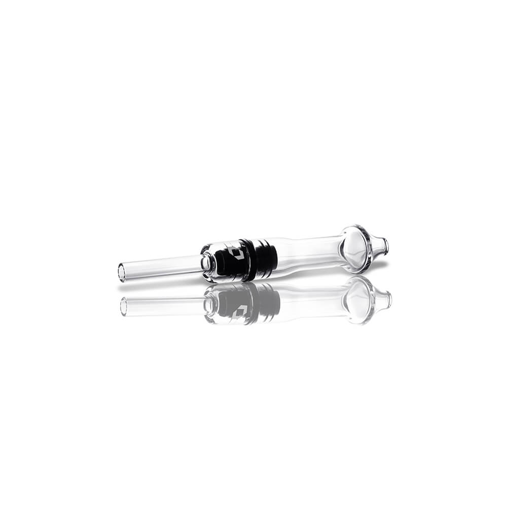 two piece magnetic quartz dab straw nectar collector left view