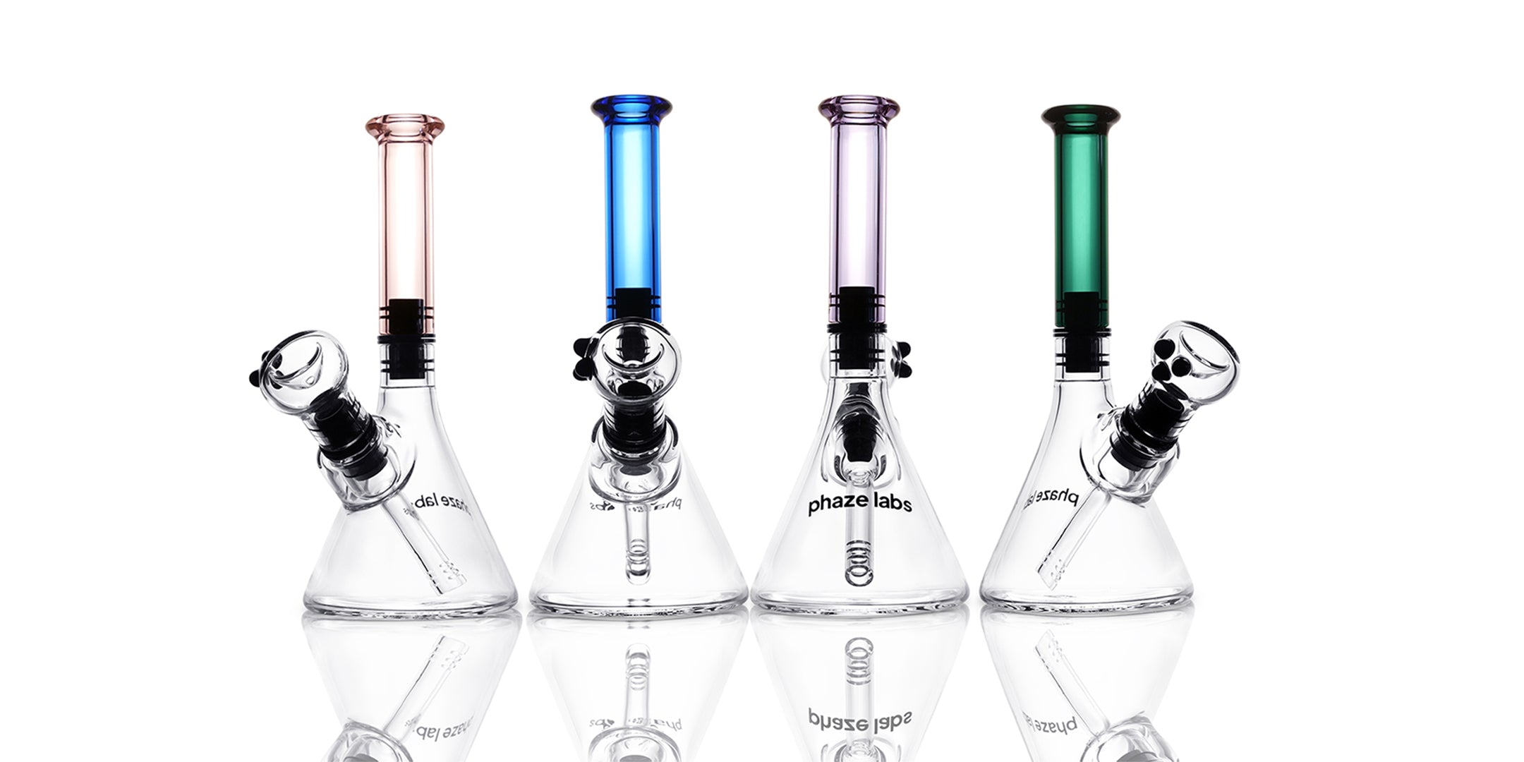 phazelabs four colored neck magnetic water pipes
