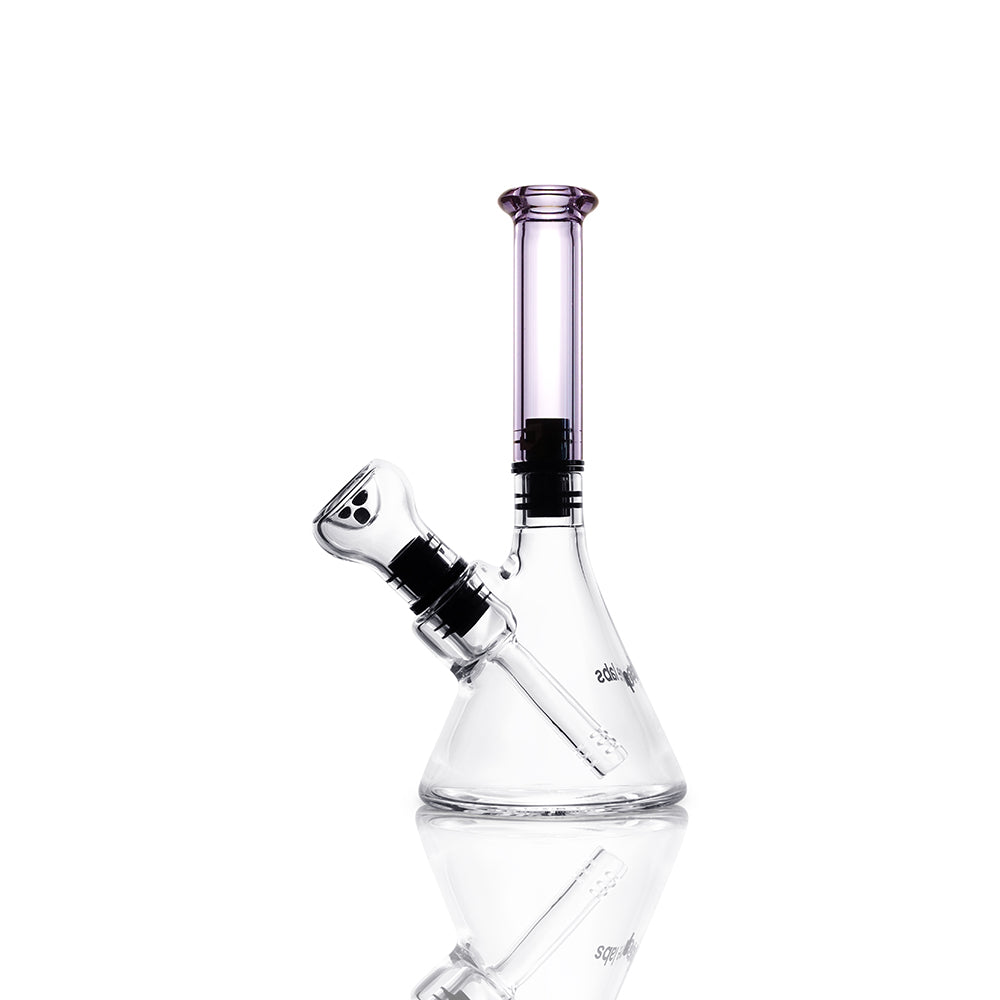 phaze labs modular magnetic bong with atomic purple mouthpiece left side