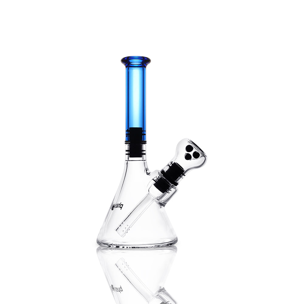 phaze labs modular magnetic bong with light cobalt mouthpiece right side