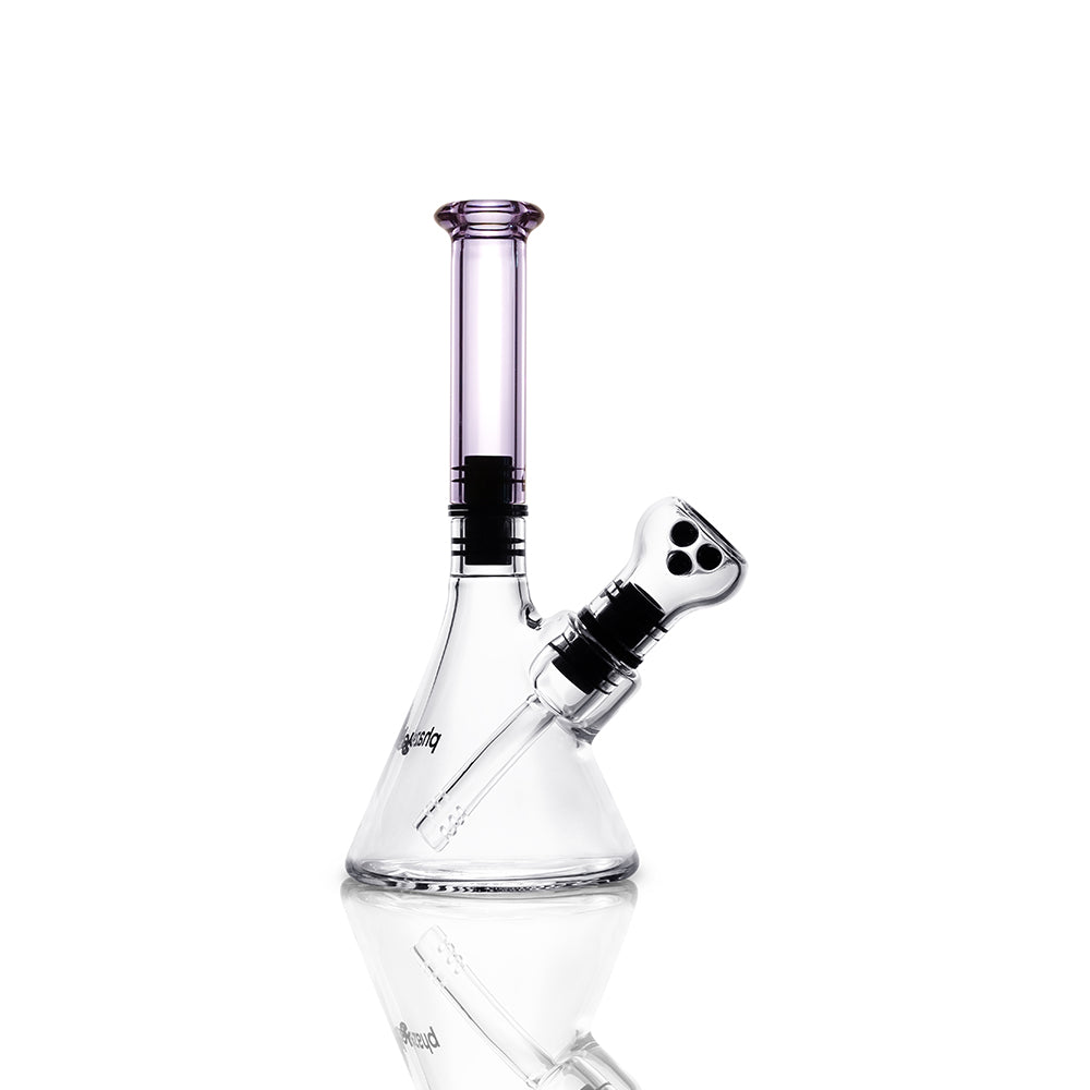 phaze labs modular magnetic bong with atomic purple mouthpiece right side