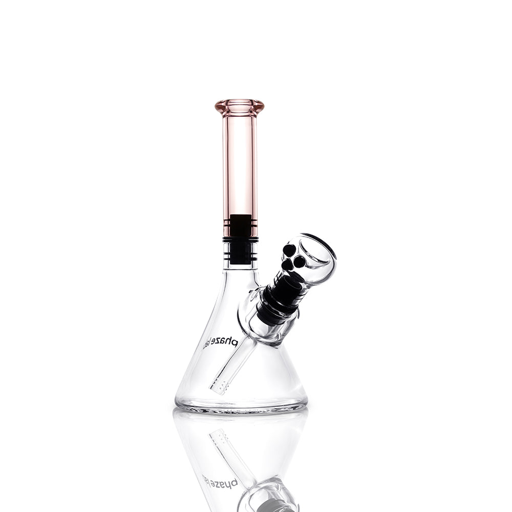 phaze labs modular magnetic bong with pink lemonade mouthpiece right angle