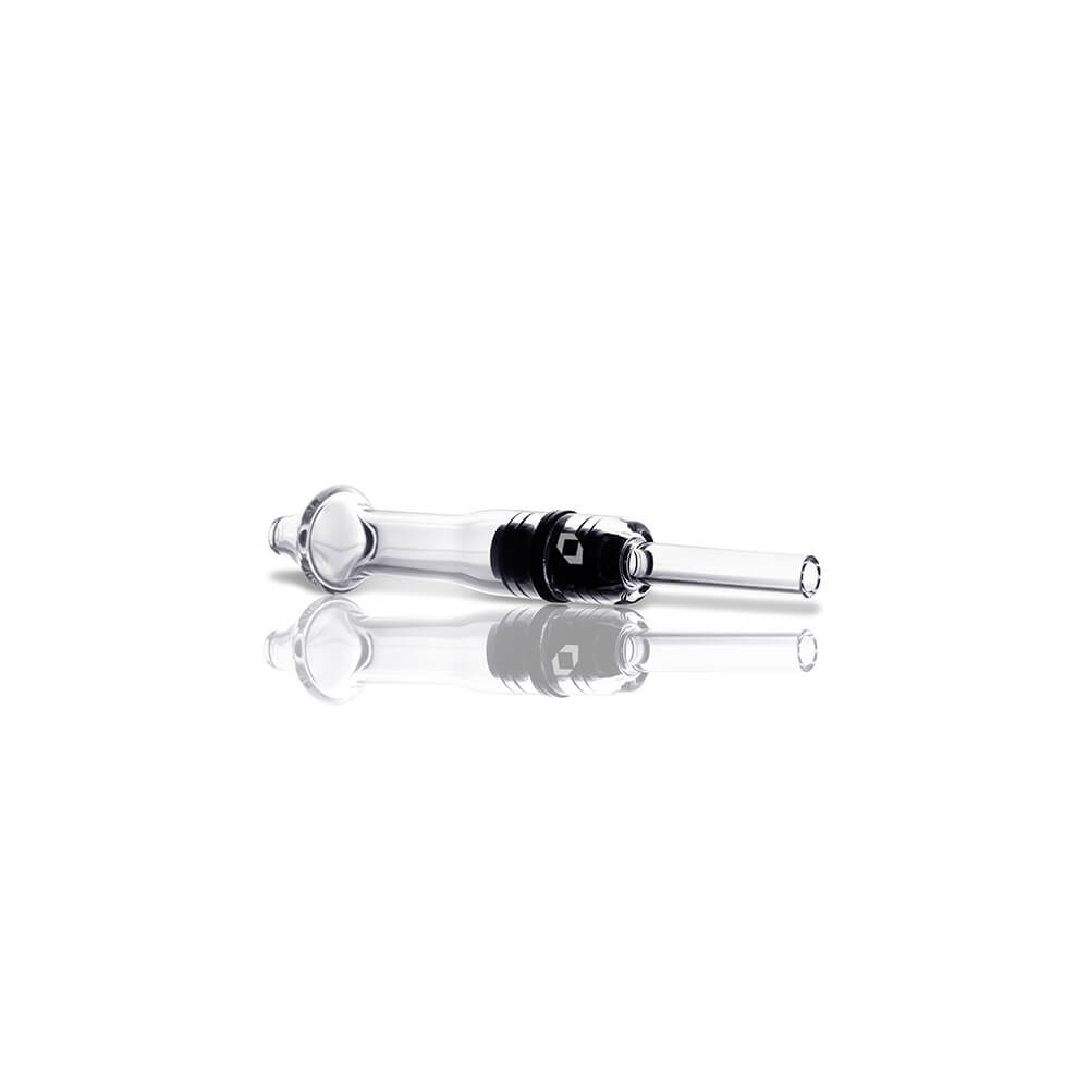 two piece magnetic quartz dab straw nectar collector right view